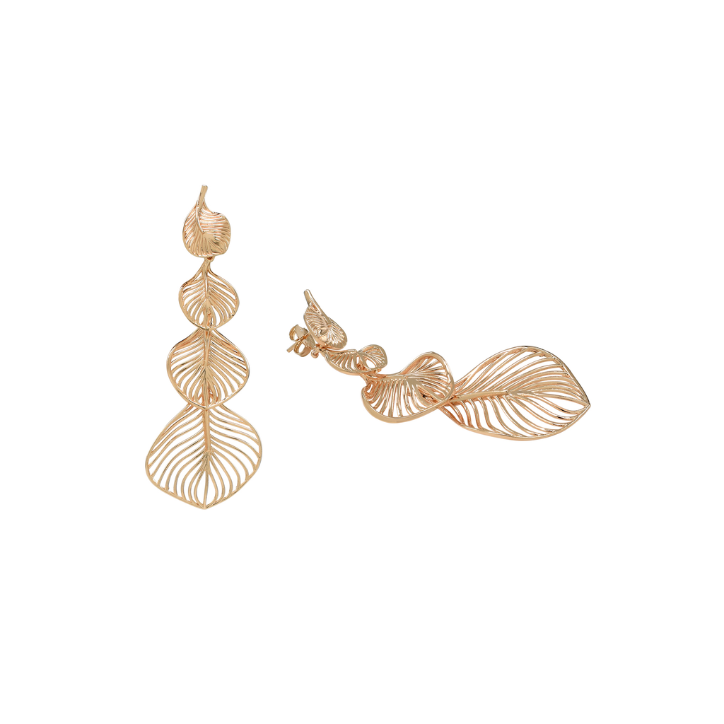 Gold Statement Earrings, Unique Statement earrings