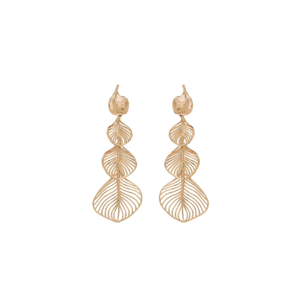 Gold Statement Earrings, Unique Statement earrings